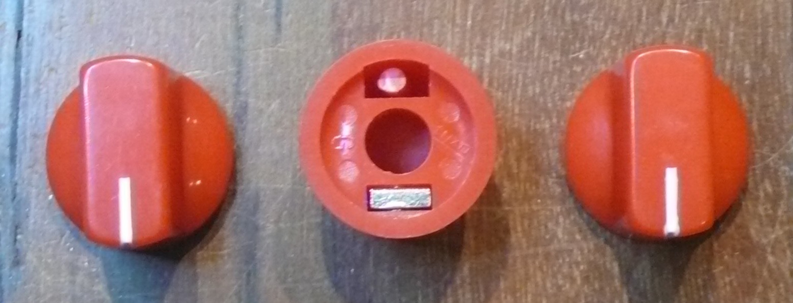 Red Davies 1510 Guitar Effects Pedal Set of 3 Control Knobs Fits Many Models