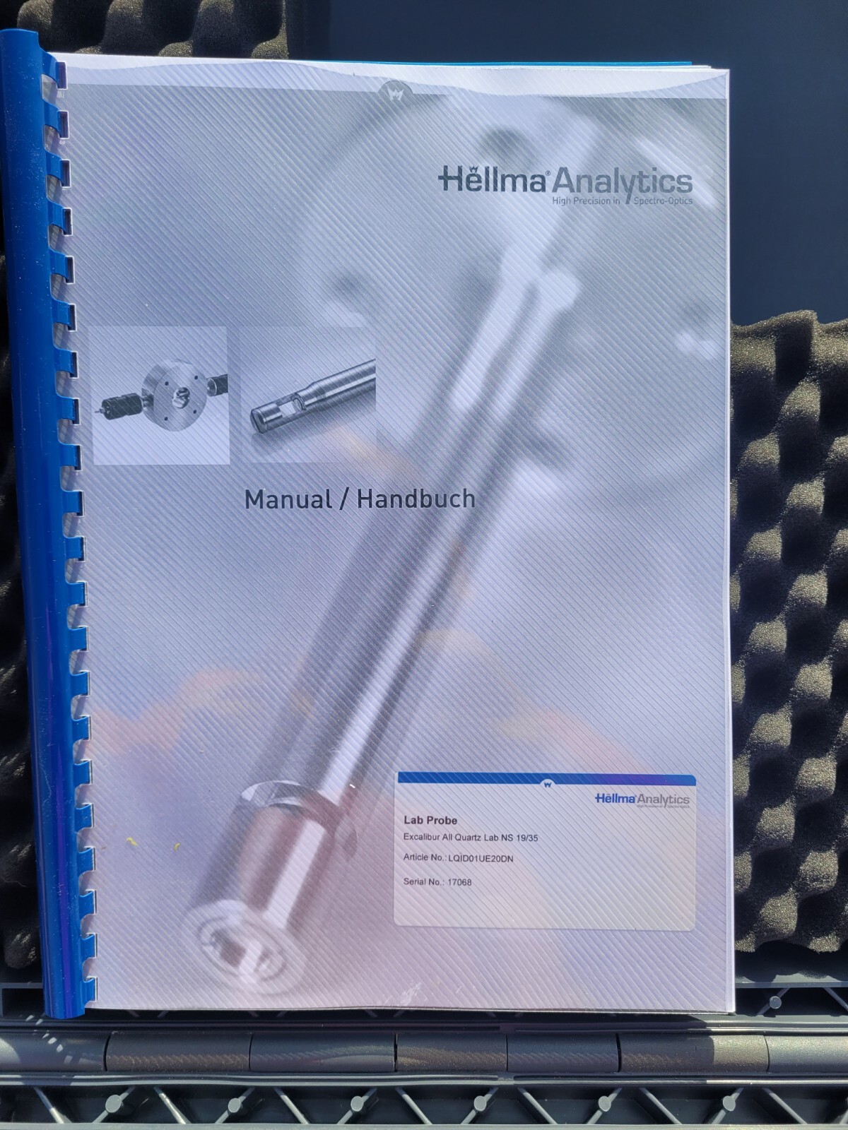 Hellma Analytics Excalibur All Quartz Immersion Probe