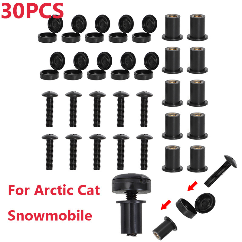 For Arctic Cat Snowmobile Windshield Mounting Hardware Screw Expansion Nuts Kit