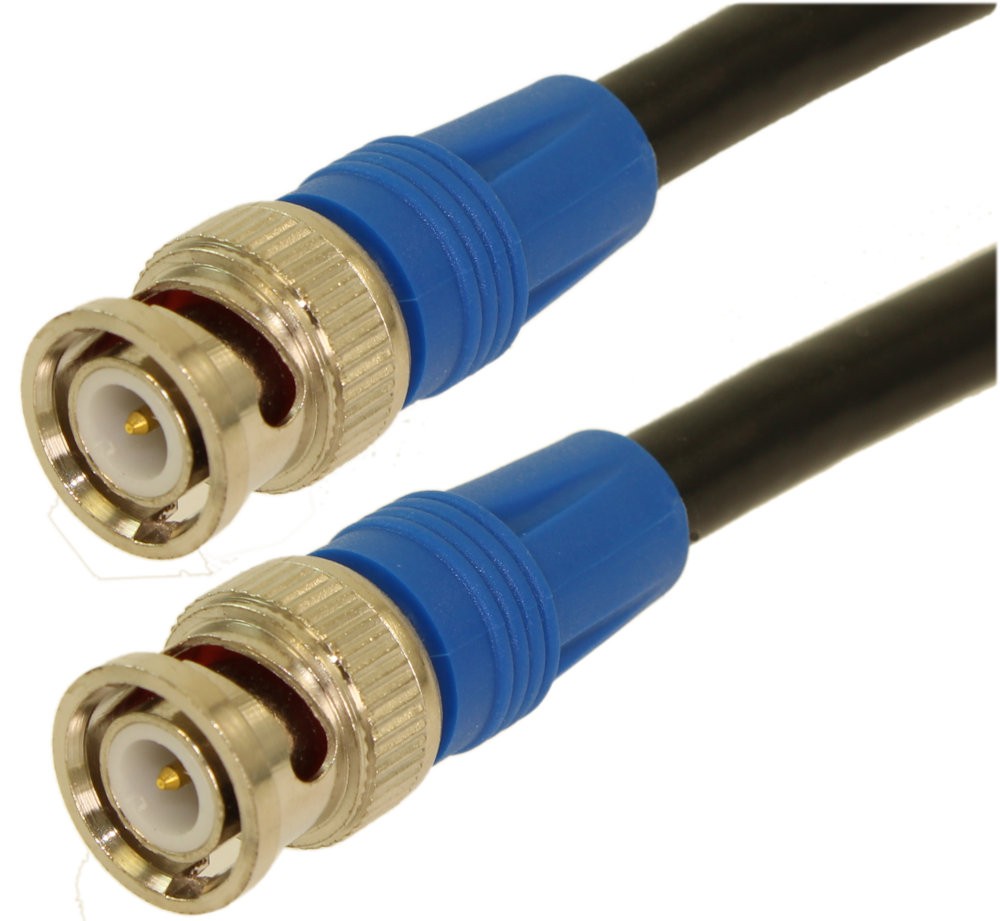 1.5ft 6G-SDI (4K) BNC Coax Cable  RG6/18AWG Male to Male  Gold Plated Pin