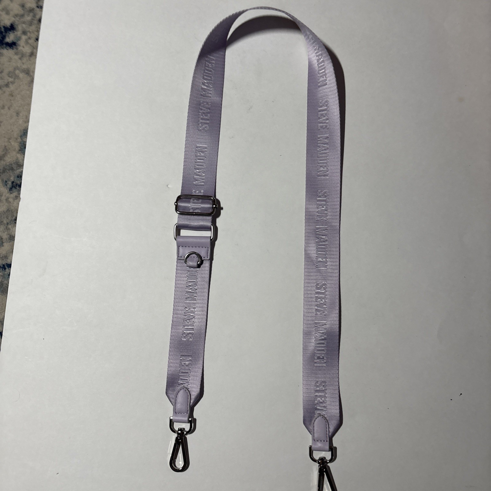 Steve Madden Adjustable Logo Replacement Shoulder Strap  Light Lavender NWOT