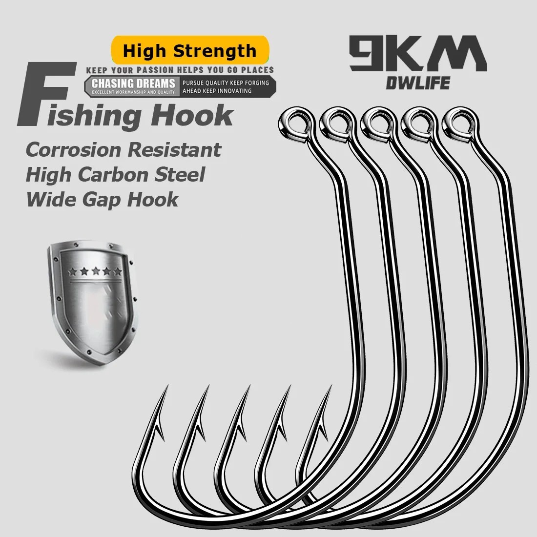 25-100pcs Wacky Jig Hook EWG Worm Hook Texas Rig Hook for Bass Fishing Saltwater