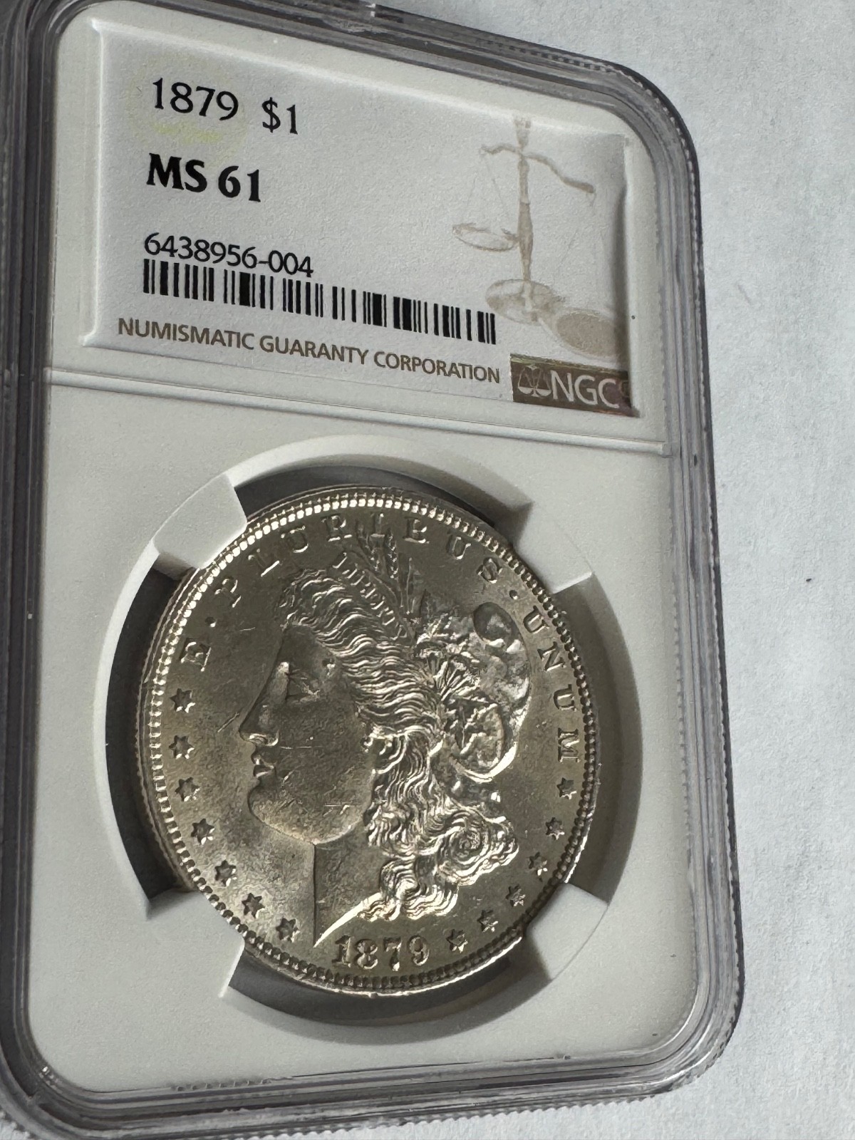 1879 MORGAN DOLLAR NGC MS61 #004 *looks better than 61 IMO!