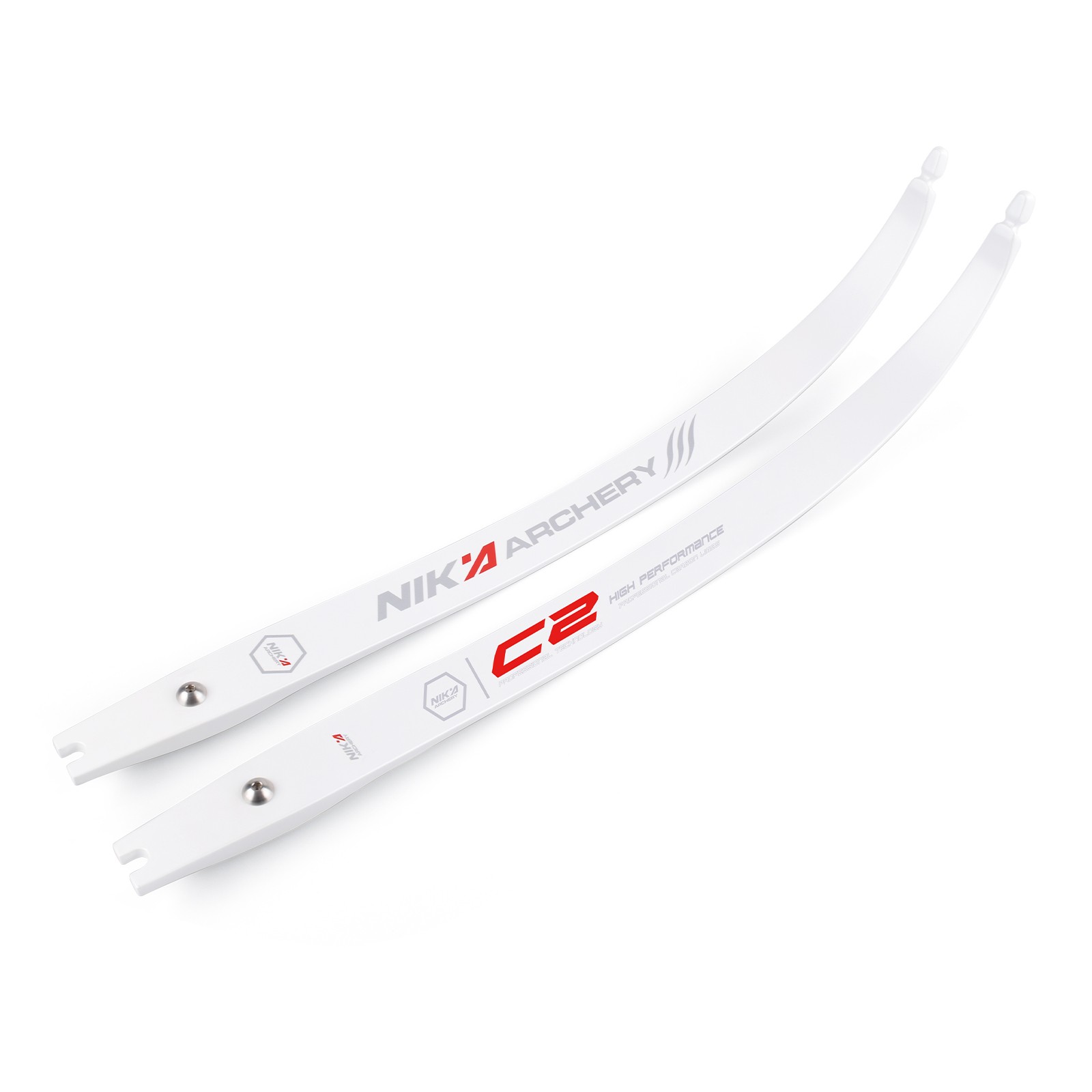 NIKA C2 Bow limbs 12-50lbs Recurve Bow ILF Limb Carbon Fiber 68" @25H White