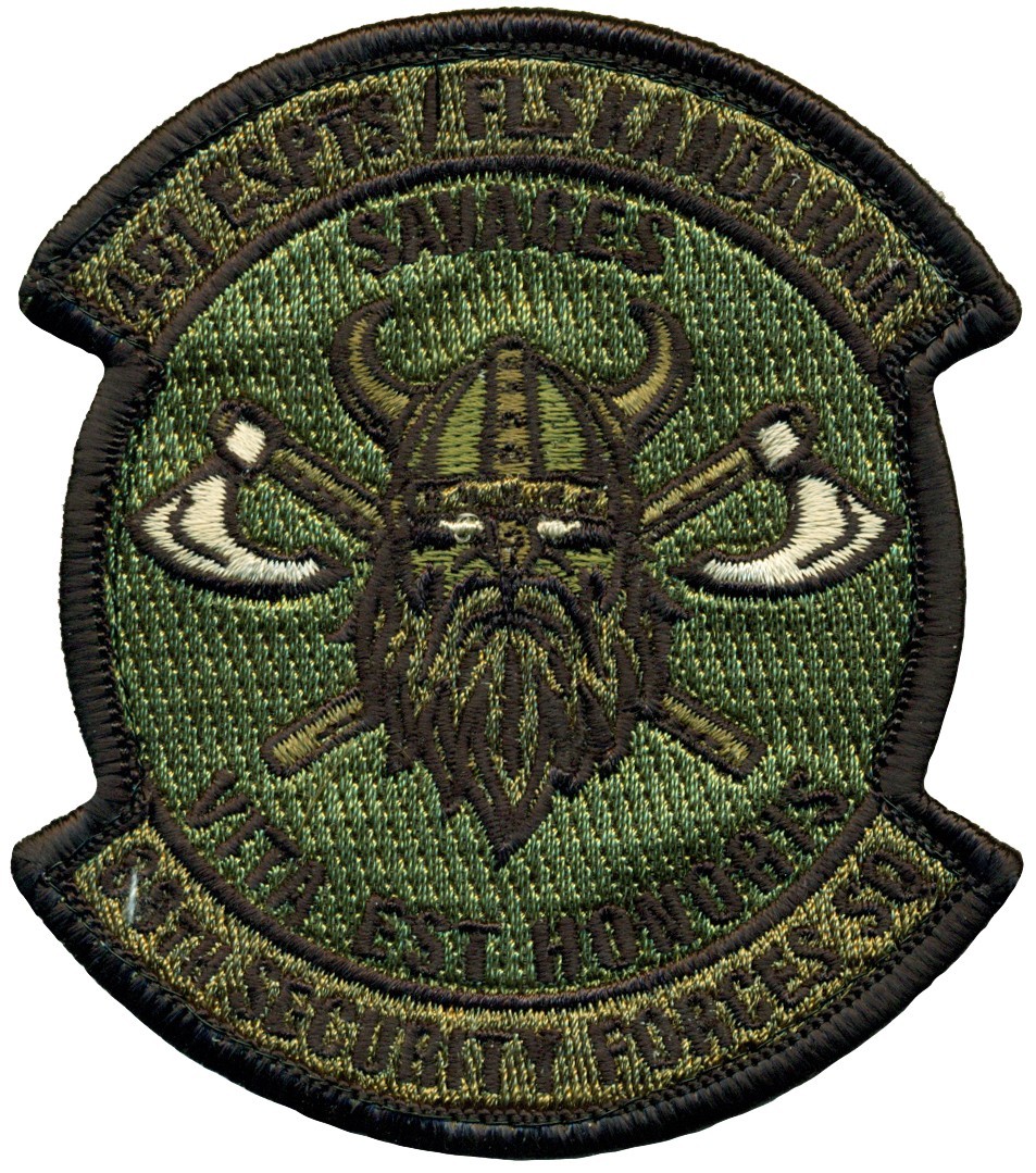 USAF 88th SFS & 451st EXPEDITIONARY SUPPORT SQUADRON  SECURITY FORCES FLT PATCH