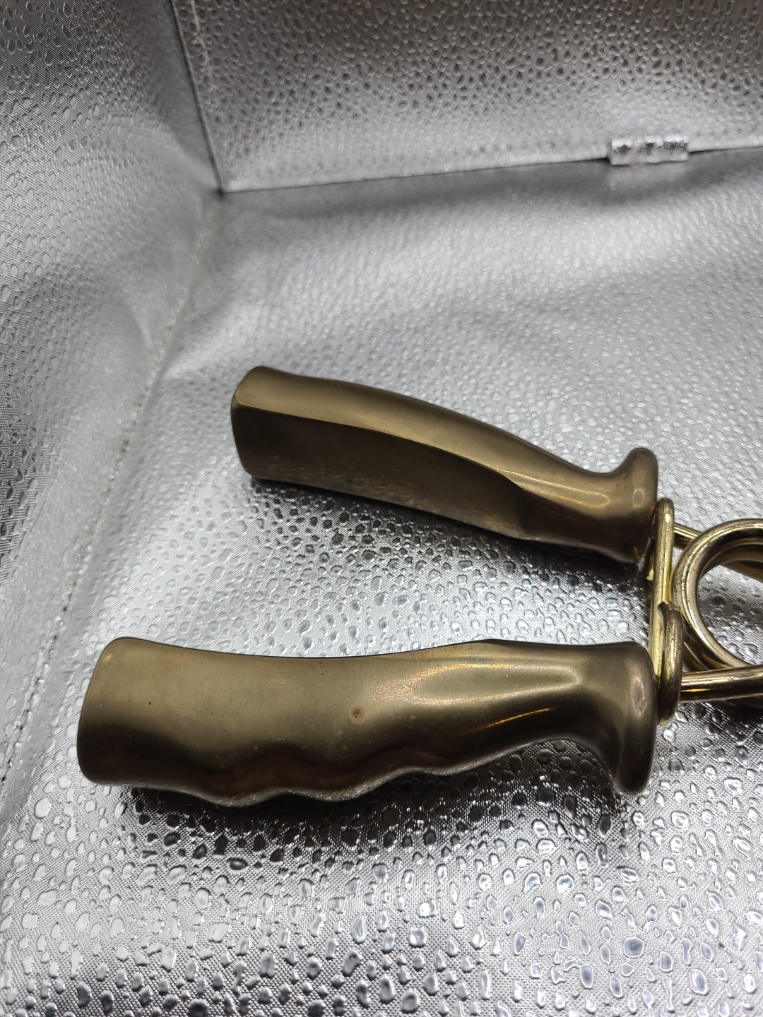 Lot 2 Vintage Solid Brass Exercise Hand Grip Hand Strength Exercise Grippers