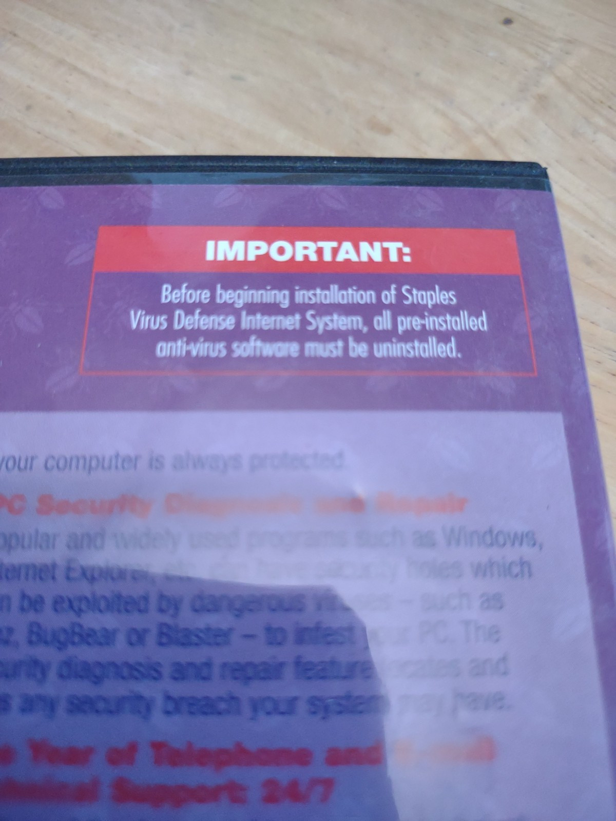 Panda Staples Virus Defense Internet System CD Antivirus Software - with key