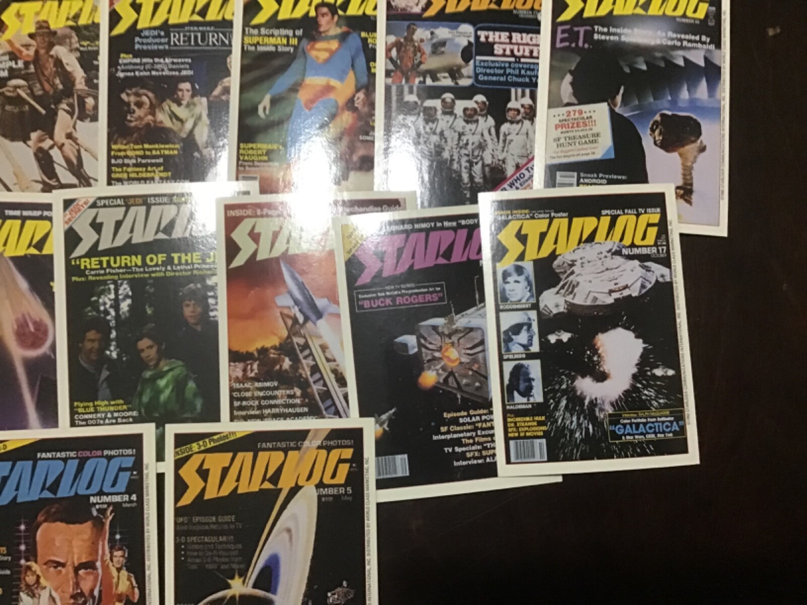 1993 STARLOG TRADING CARDS . YOU CHOOSE FROM DROP DOWN BOX