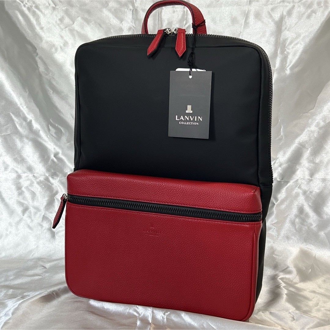 Lanvin Eclat Cowhide A4 size Rucksack Regular Used From Japan