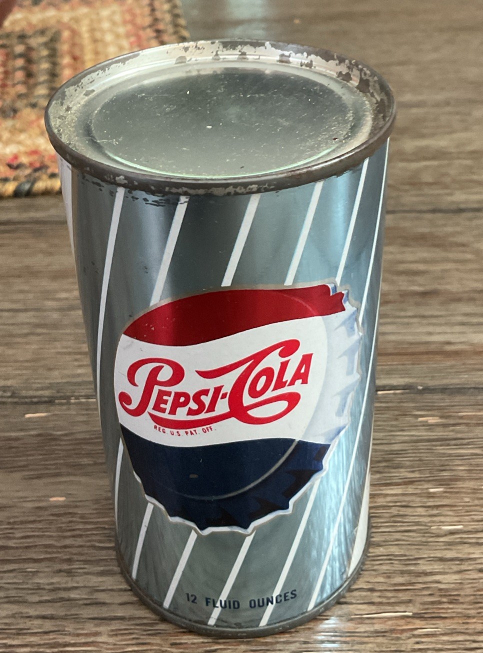 Vintage 1959 Pepsi-Cola Steel Flat Top No Pull Tab Can Syracuse NY Rare!!