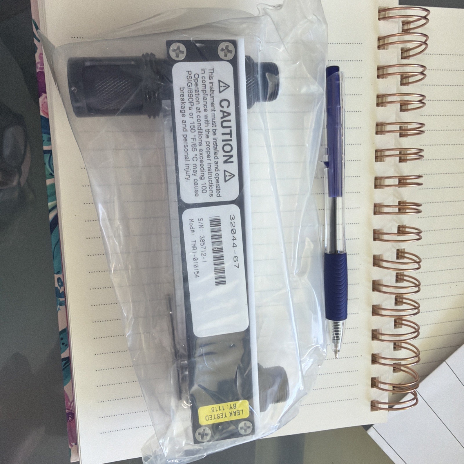 Cole-Parmer 32044-67 PTFE/Glass Flowmeter New NOS with Original Box USA