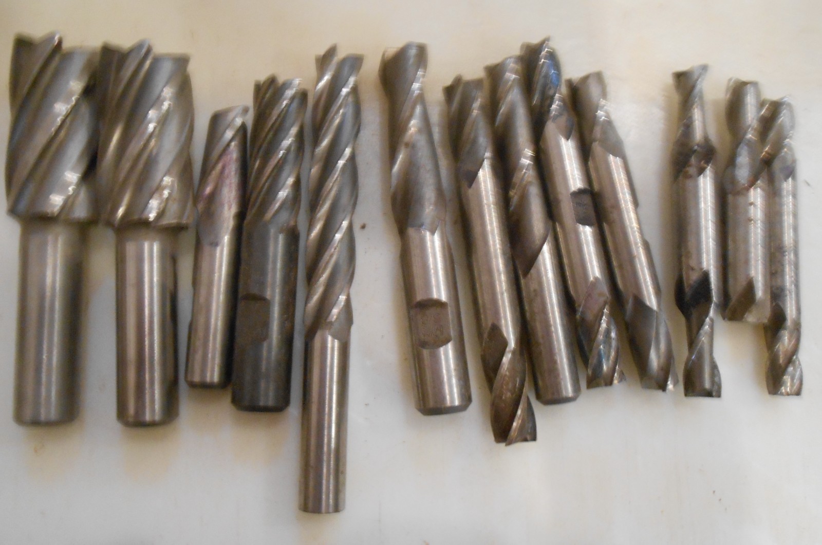LARGE LOT of metal working tools taps end mills lathe tools tool steel