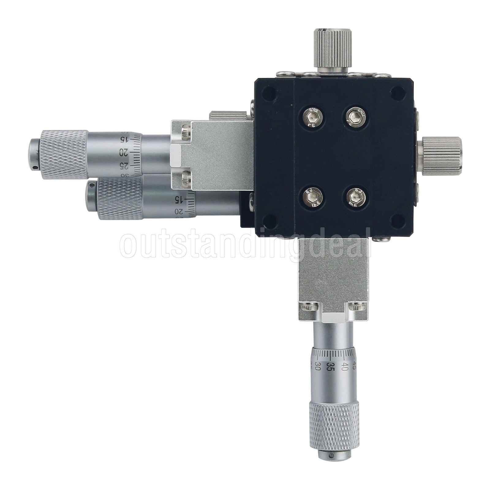 40x40MM XYZ Axis Sliding Stage Manual Sliding Table with Central Micrometer os67