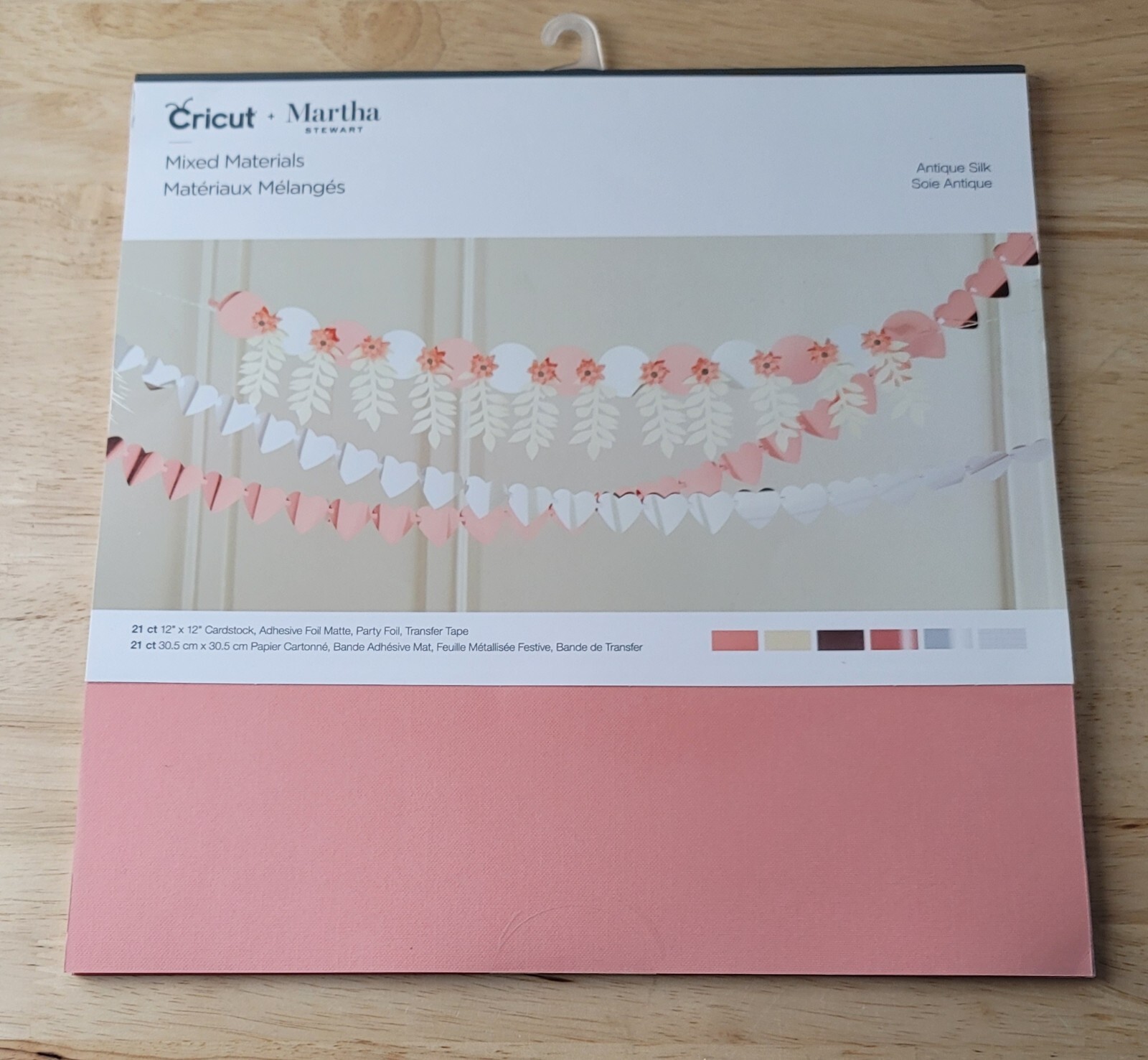 Cricut 12"x12" MIXED MATERIALS Antique Silk 21 Sheets Martha Stewart