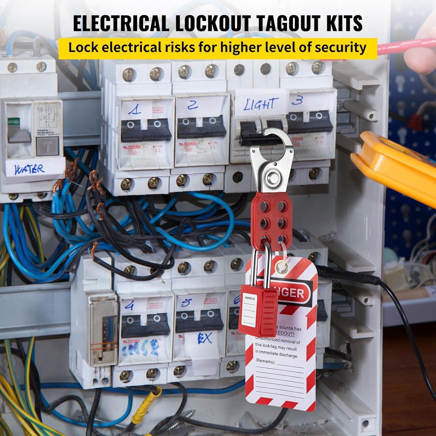 58 PCS Lockout Safety Devices for Industrial Electrical Work and Maintenance