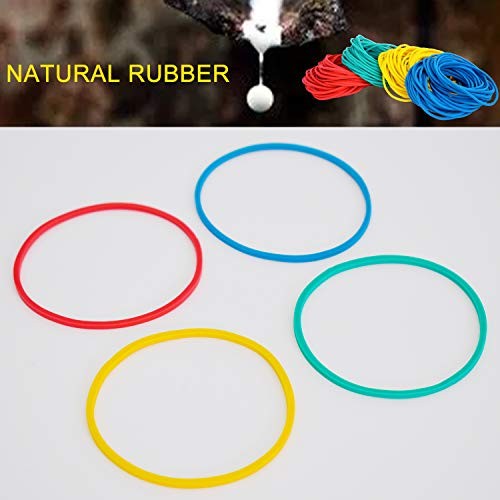 400 PCS 2 Inch (50mm) Multi-Color Elastic Bands, Durable Stretchable Rubber