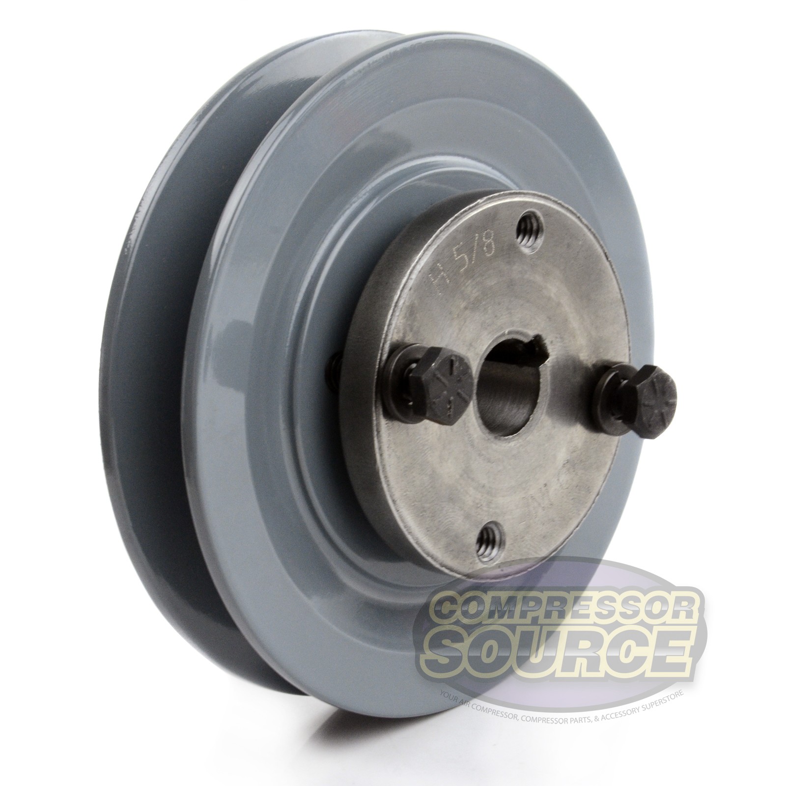 Cast Iron 4.75" Single Groove Pulley Belt A Section 4L with 5/8" Sheave Bushing