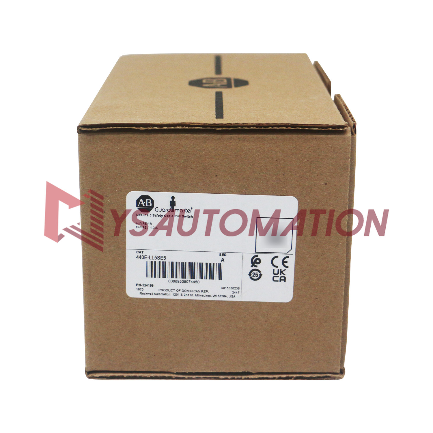 YG Allen Bradley 440E-LL5SE5 Ser.A Lifeline 5 Safety Cable Pull Switch PNP OSSD