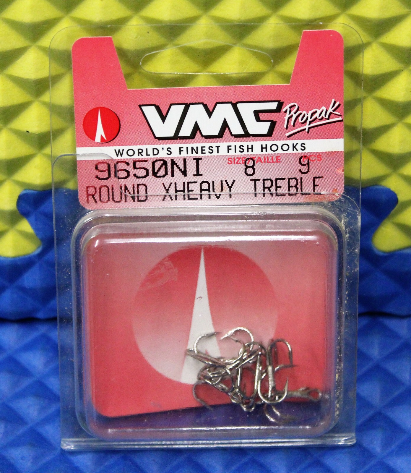 VMC Propak Fish Hook Round XHeavy Treble Size 8 Nickel 9Pcs 9650 NI 8-PP