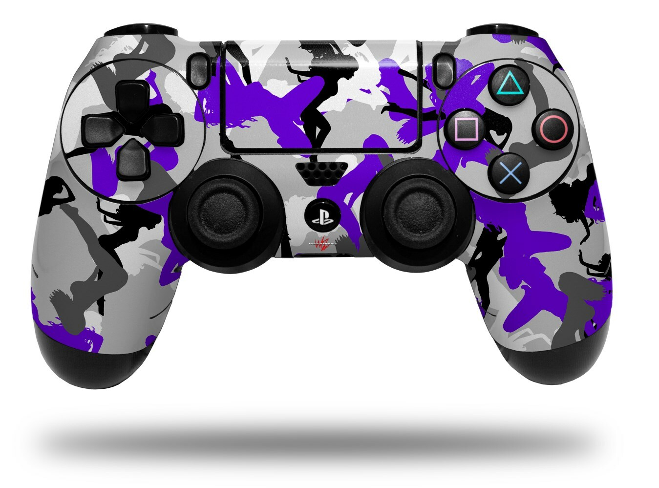 Skin for Playstation 4 Sony PS4 Controller Sexy Girl Silhouette Camo Purple