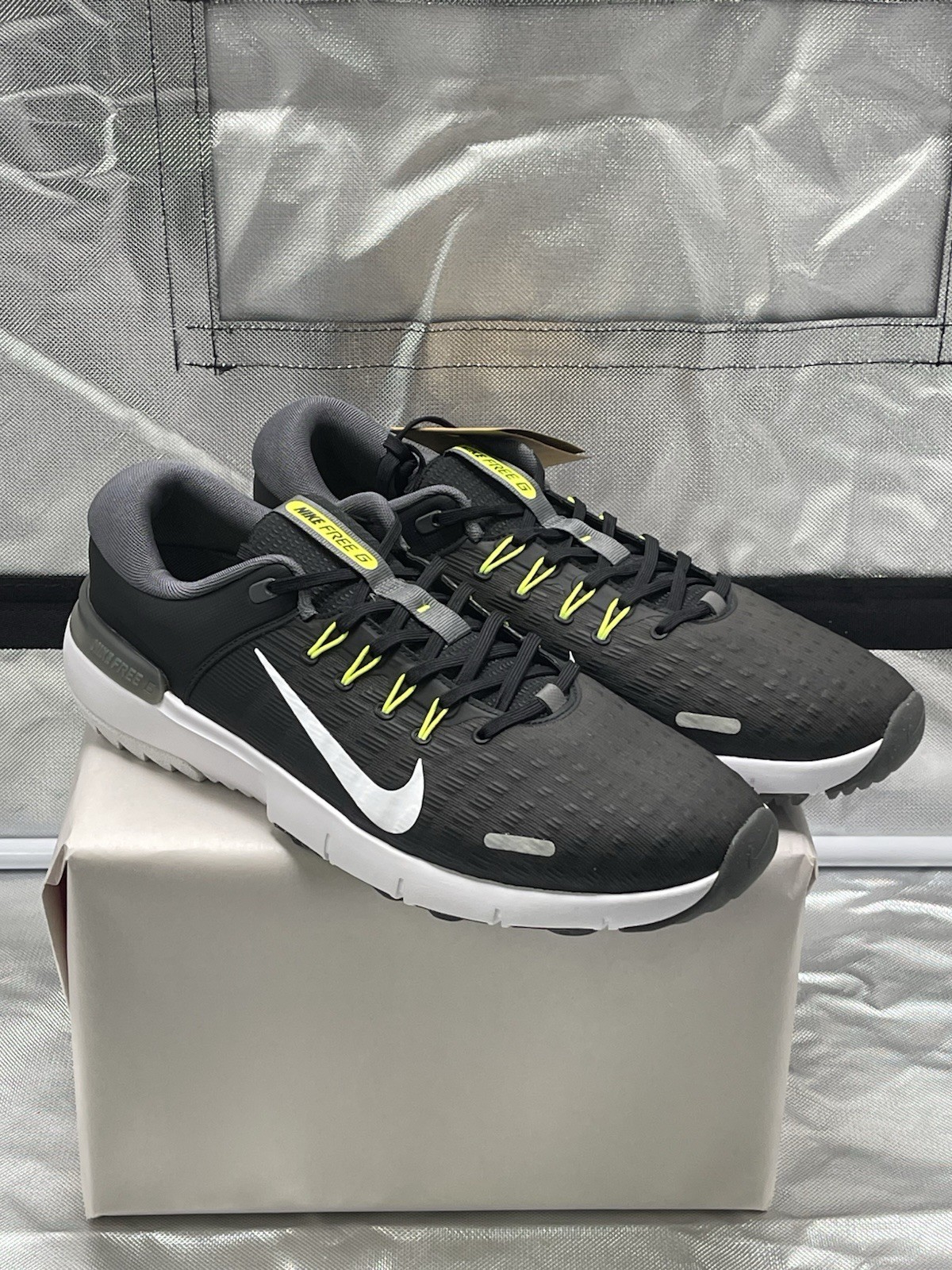 Nike Free G Men's Black Golf Shoes US 13 Breathable Mesh FQ7875-001
