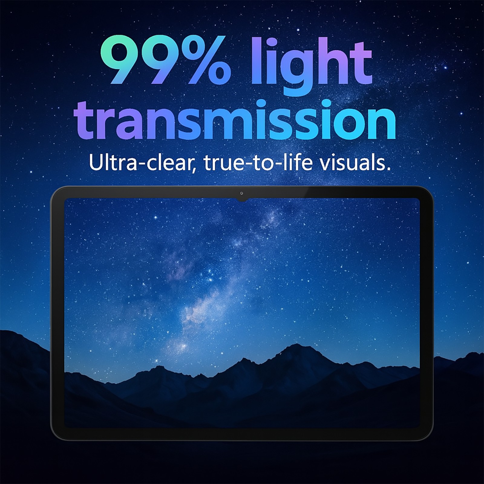 Samsung Tab A10 Plus 11" Tempered Glass Screen Protector 9H HD Clear Film 2Pack