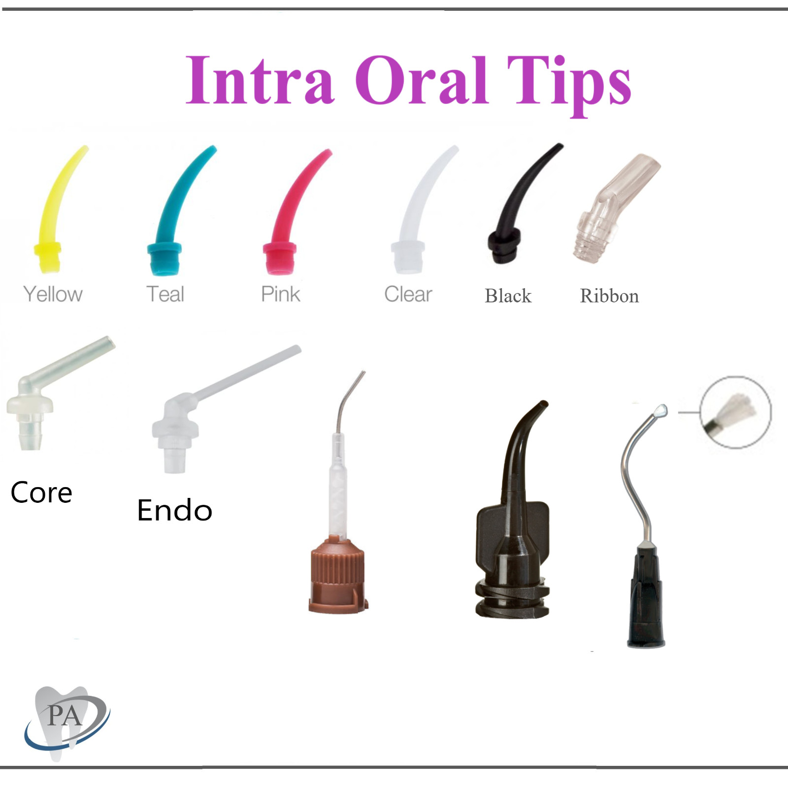 Dental Impression Intra Oral Tips, Ribbon Tips, Automix Tips,  Stat-Flo Tips