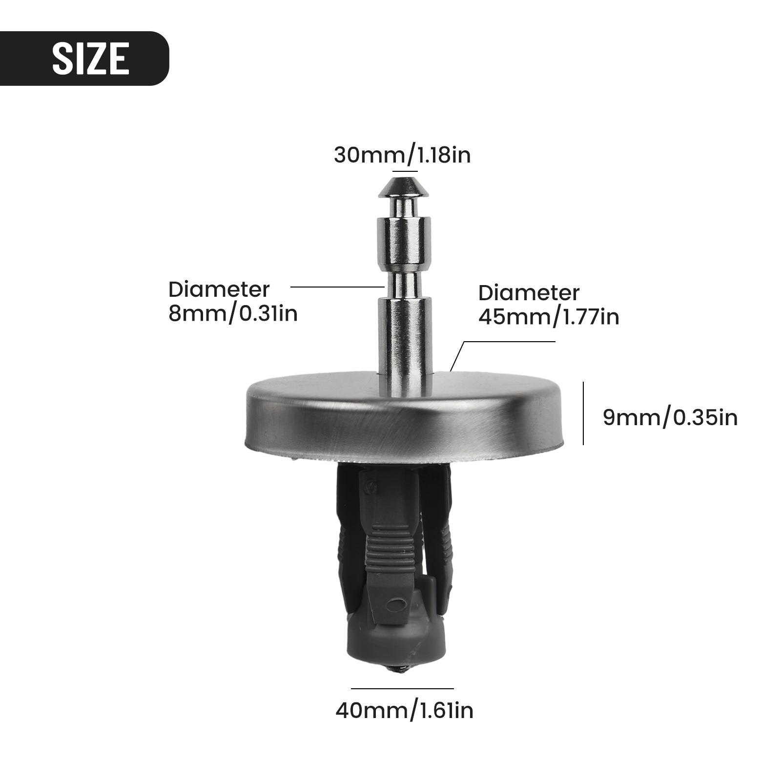 Toilet Seat Hinge Accessories 2PCS Fitting Heavy Duty Hinge Pair Parts