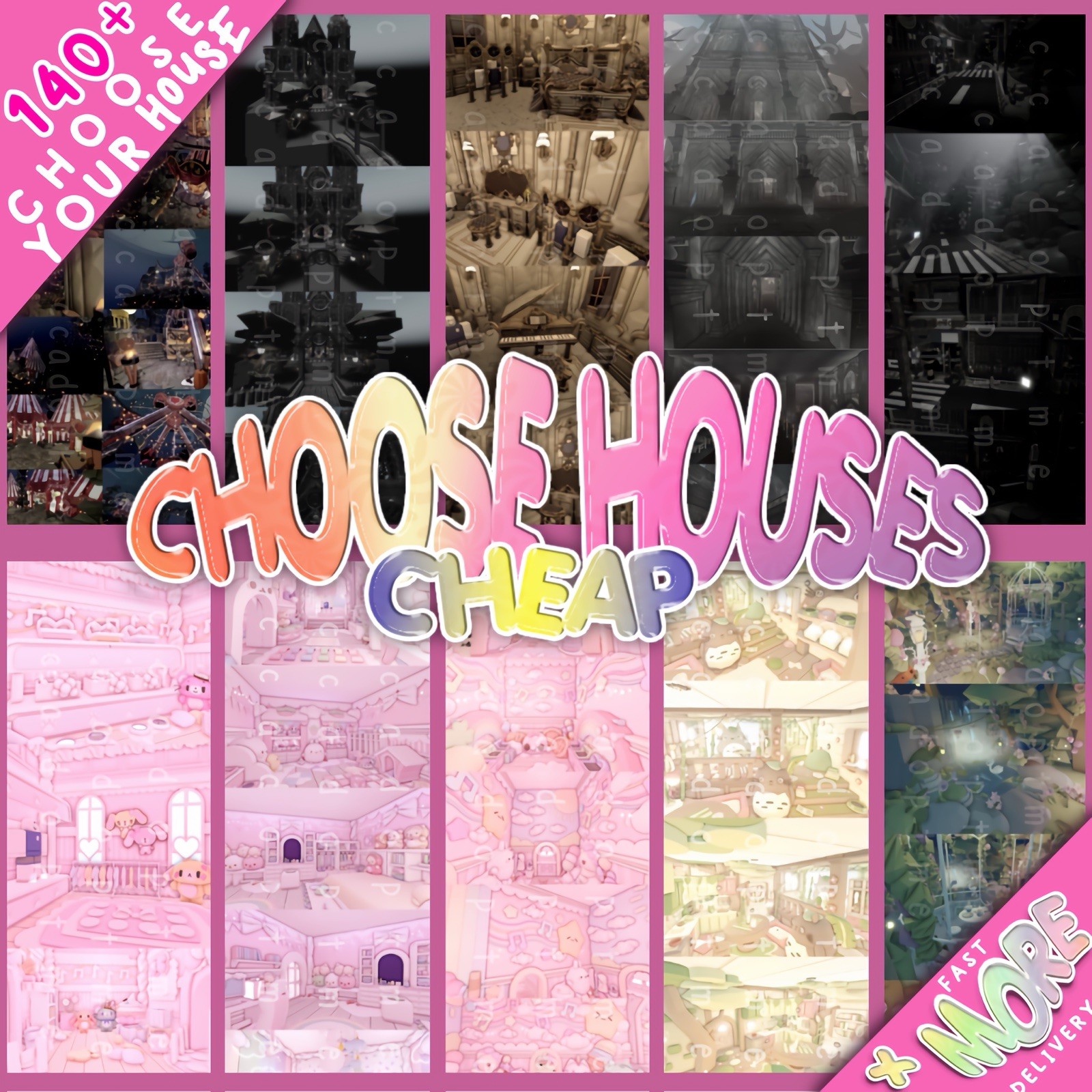 Cheap Houses‼️CuteCore-Gothic-Kawaii ➕ Many More | Adopt a House | Adopt From Me