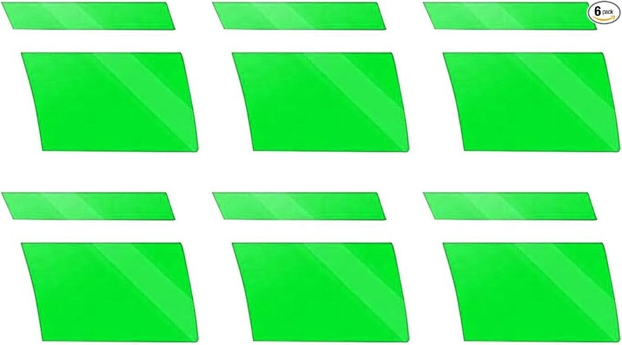 6PCS Reflective Tire Stickers, Waterproof Wheel Rim Stripes Decal Color: green