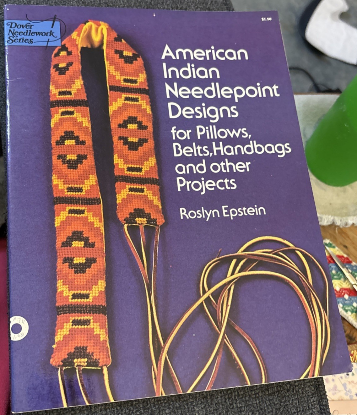 Vtg Rare American Indian Needlepoint Designs for Pillows, Belts, Handbags 1973