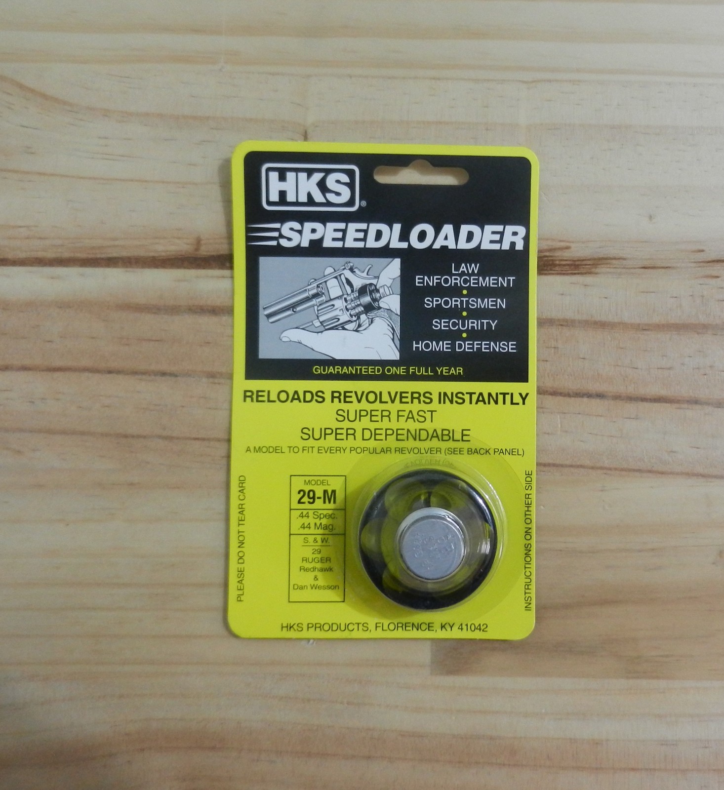 HKS Speedloader;  NEW;  29-M;  6-Shot;  44 Spec, 44 Mag;  Fast & Dependable