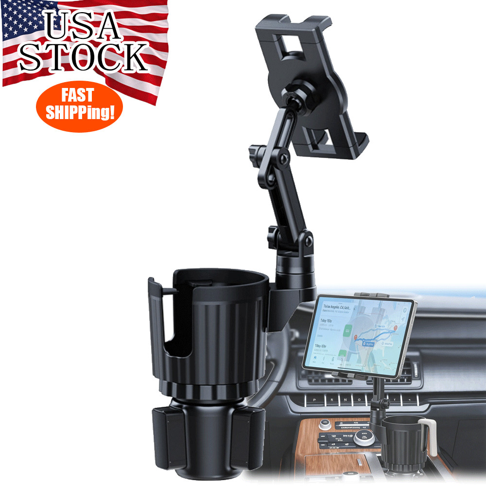 Cup Holder Tablet Mount Phone Holder with Adjustable Arm for Smart Phone Tablets