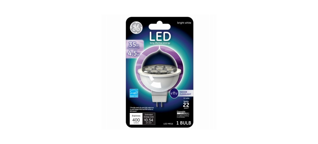 LED Bulb, Flood/Spotlight, MR16 Lamp, 35 W Equivalent, Dimmable, Soft White Ligh