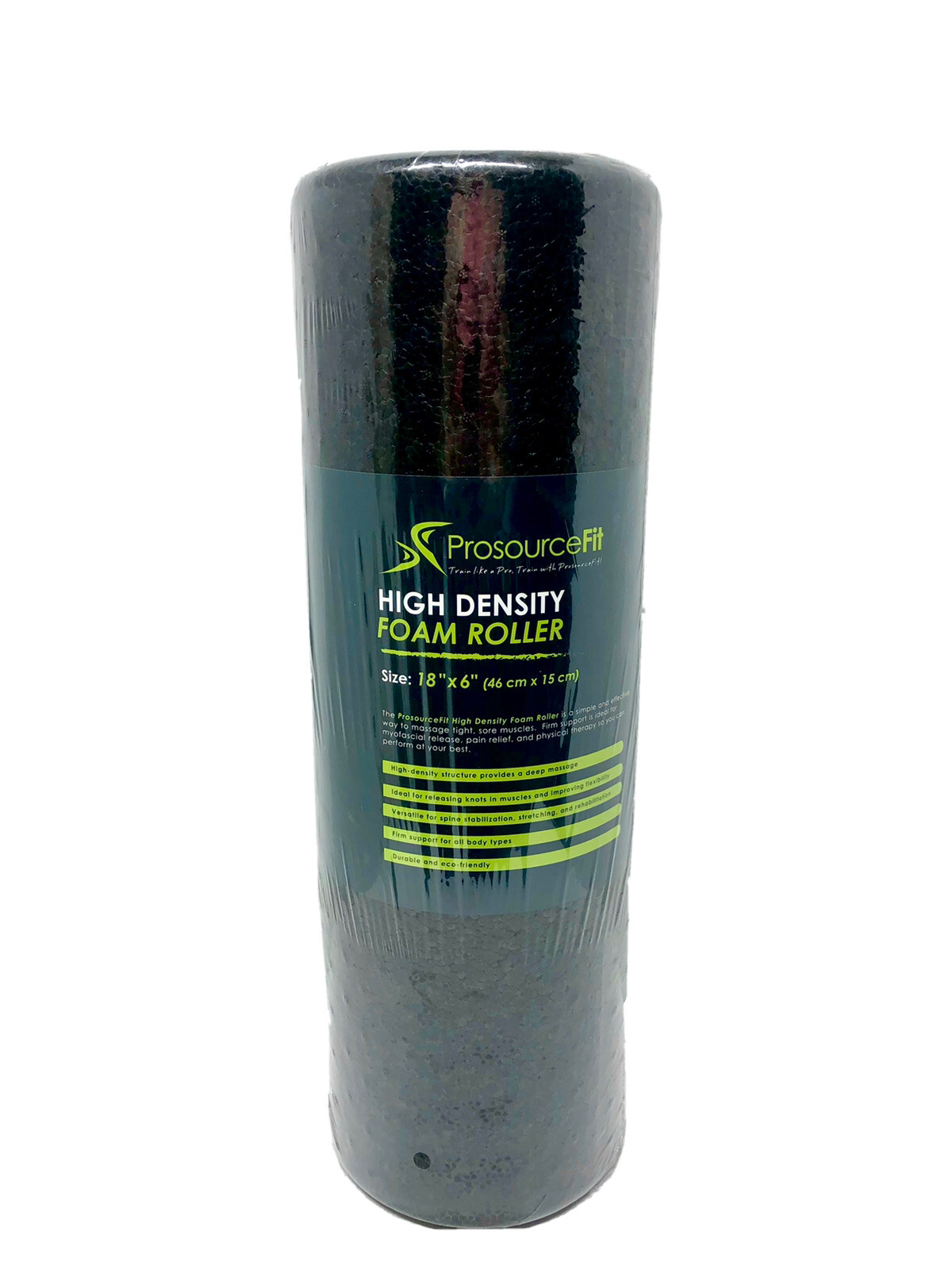 ProsourceFit High Density Full Round Foam Roller 18” X 6” Pain Relief Massage