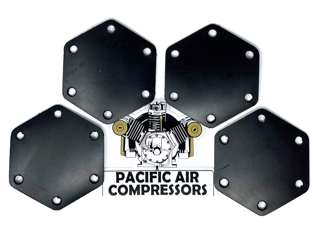 4 Ea Quincy Unloader Diaphragm Part # 1855 Fits  , 325 , 350 , 370 , 390 , 5120