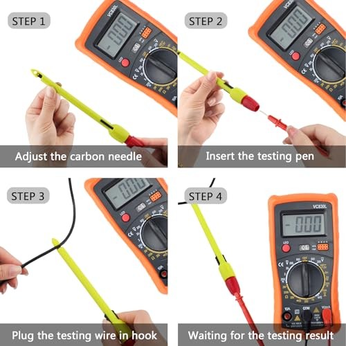 Wire Piercing Probe, Extended Banana Plug Insulation Piercing Clip Tool for 2MM
