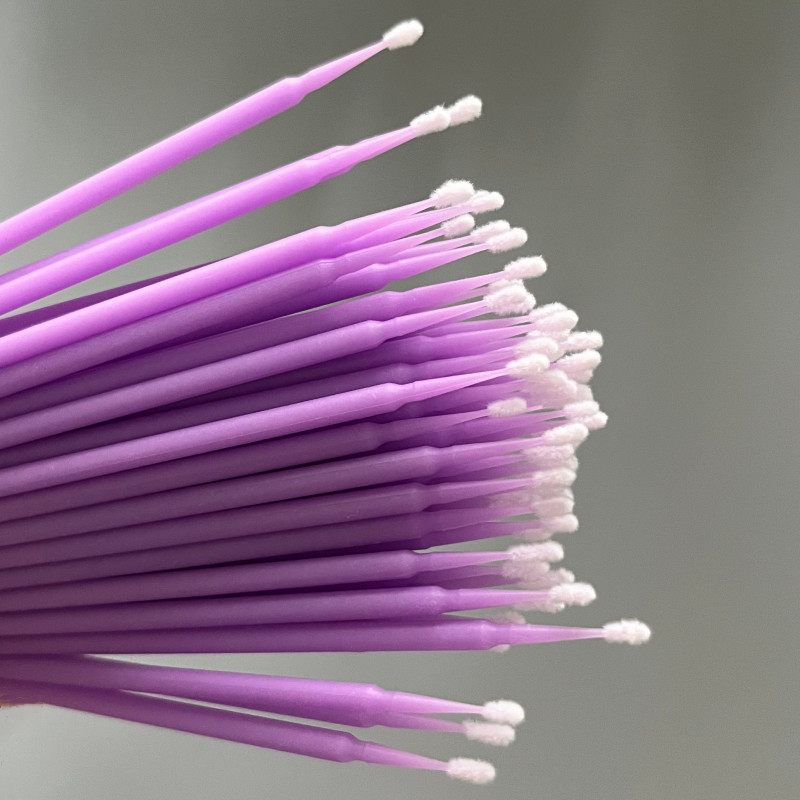 Dental Microbrush Disposable Applicators Tips Micro Brush Cleaning Purple Lot