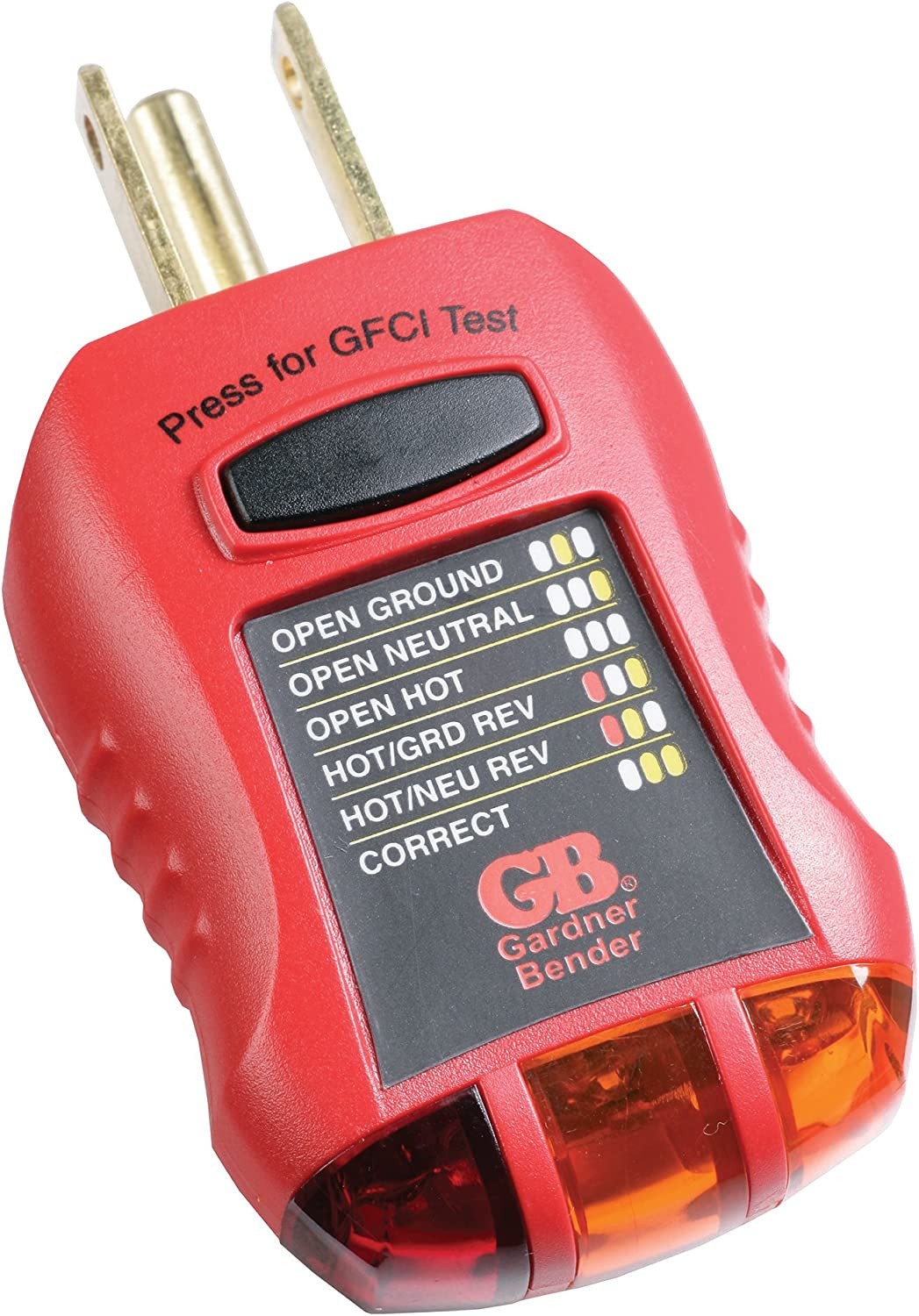 GFI-3501 Ground Fault Receptacle Tester & Circuit Analyzer, 110-125V AC, for GFC