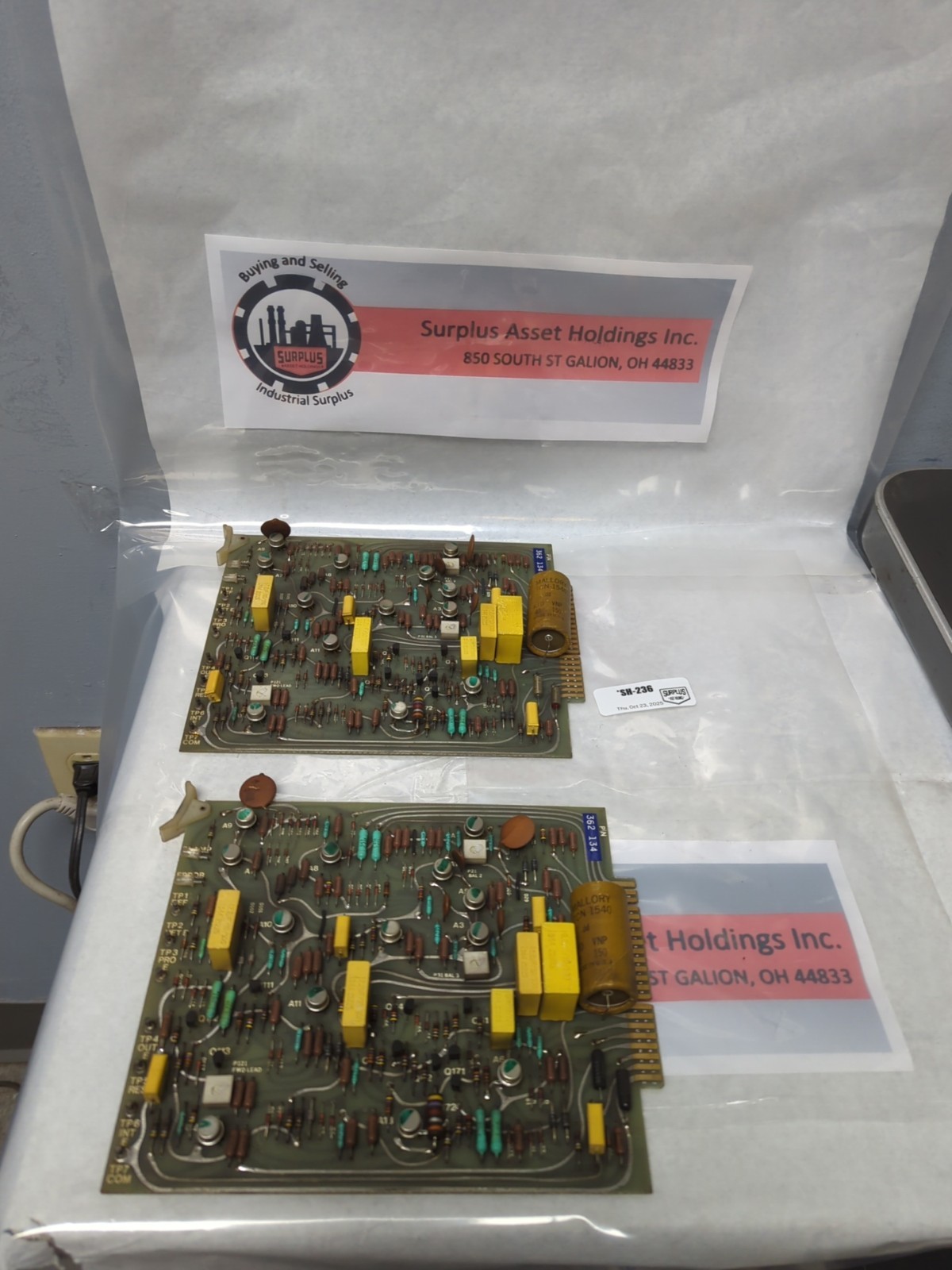 CIRCUIT BOARD,362-134,CIRCUIT BOARD LOT OF 2 PRE-OWNED