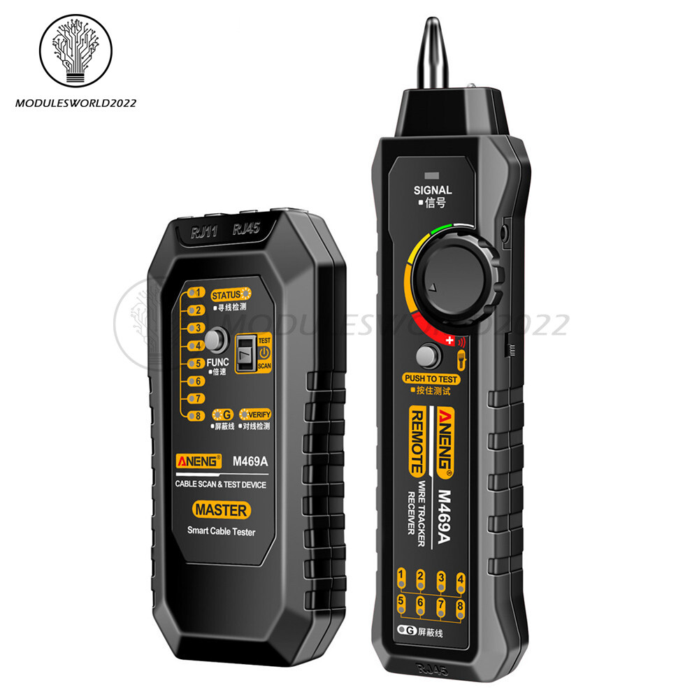 ANENG M469A Multifunctional Network Cable Tracker Networking Analyzer RJ45 RJ11