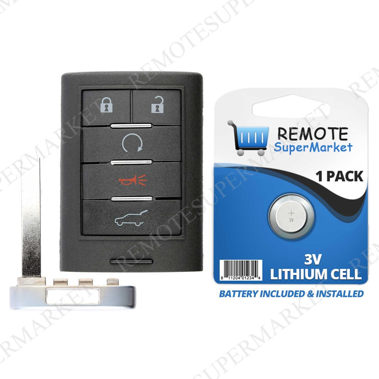 Replacement for Cadillac 2010-2015 SRX 2013-2014 ATS XTS Remote Key Fob Entry
