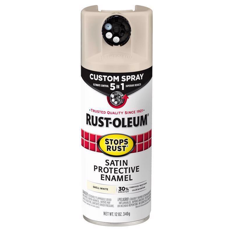 Rust-Oleum Stops Rust Indoor and Outdoor Satin White Oil Modified Alkyd Spray