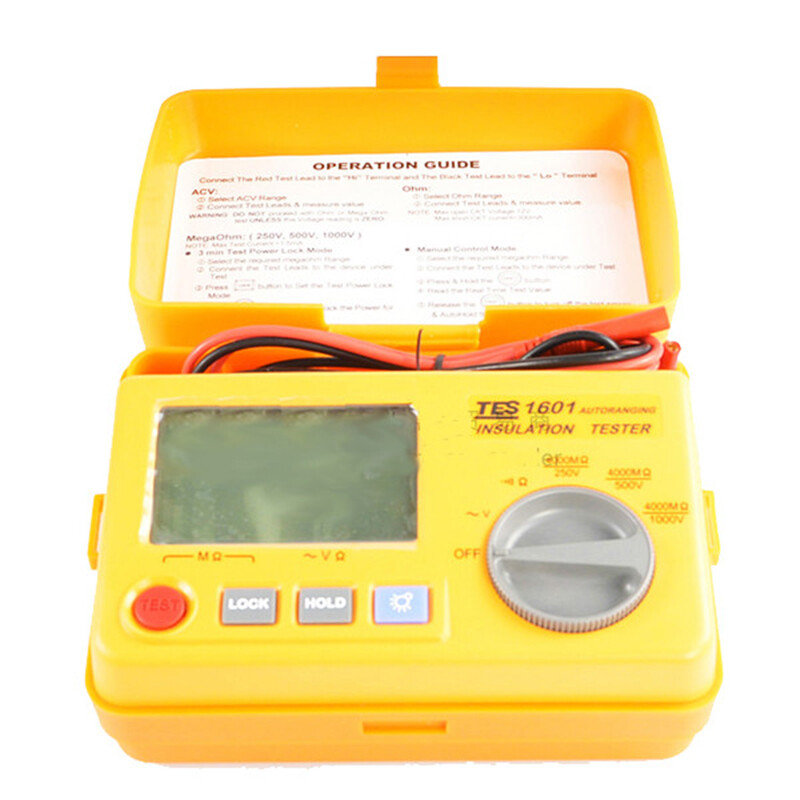 TES-1601 Auto Ranging Insulation Tester Auto Zero&Data Hold New