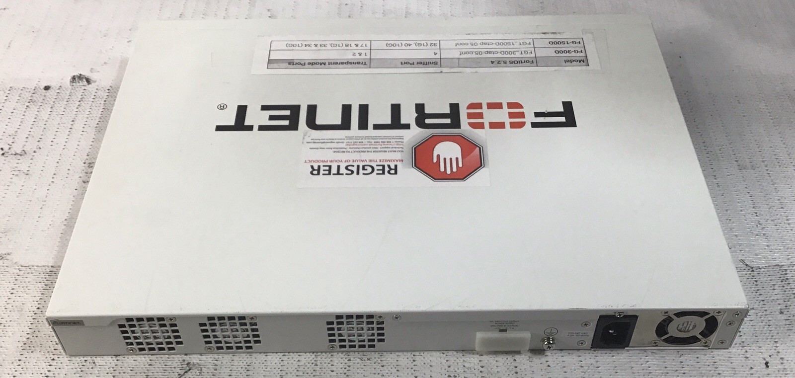 Fortinet FG-300D Network Security Firewall Appliance