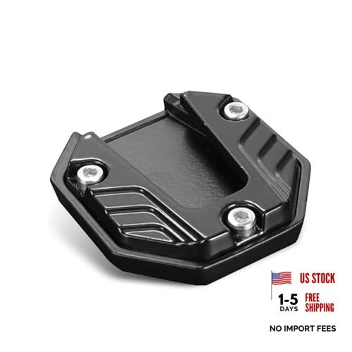 Motorcycle Kickstand Support Pad, Side Parking Stand Extension Plate, Enlarged