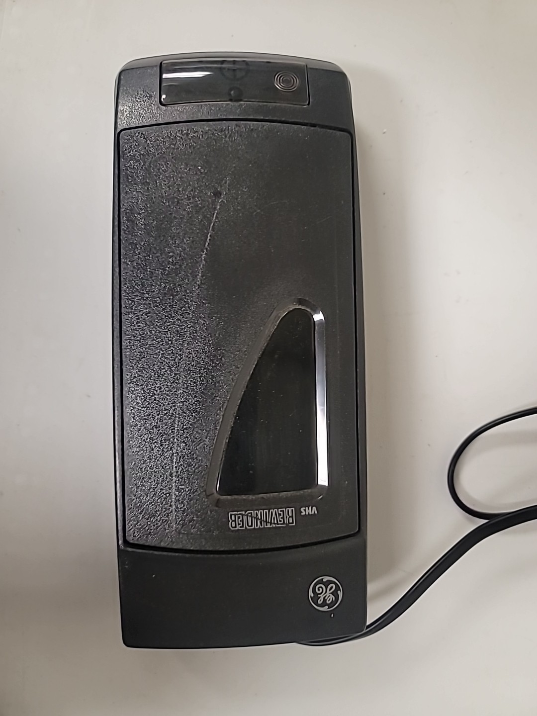 GE VHS Video Cassette Rewinder Black Model 610 Vintage Tested