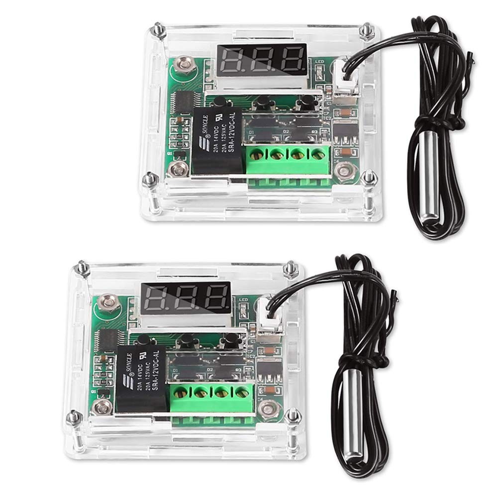 2PCS Temperature Controller Module with Case XH W1209 LED Display Digital