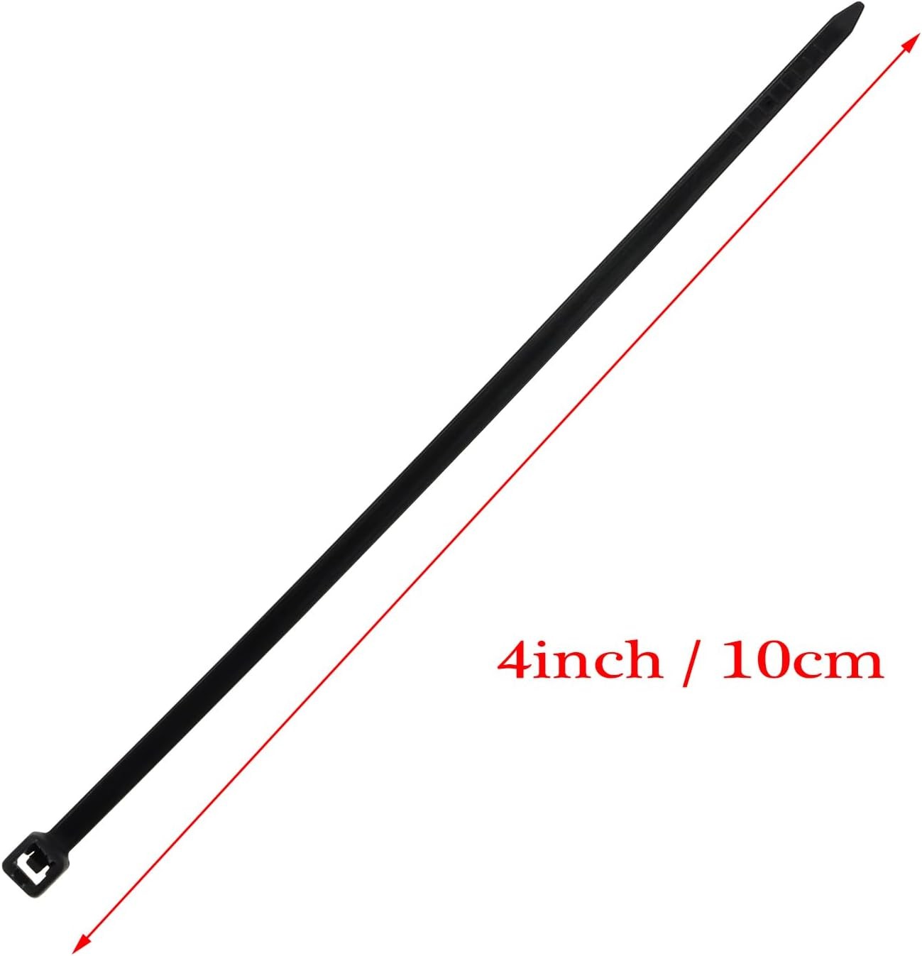 Mini Skater 4 Inch Multi-Color Multi-Purpose Nylon 4 inch, 200pcs Solid Black