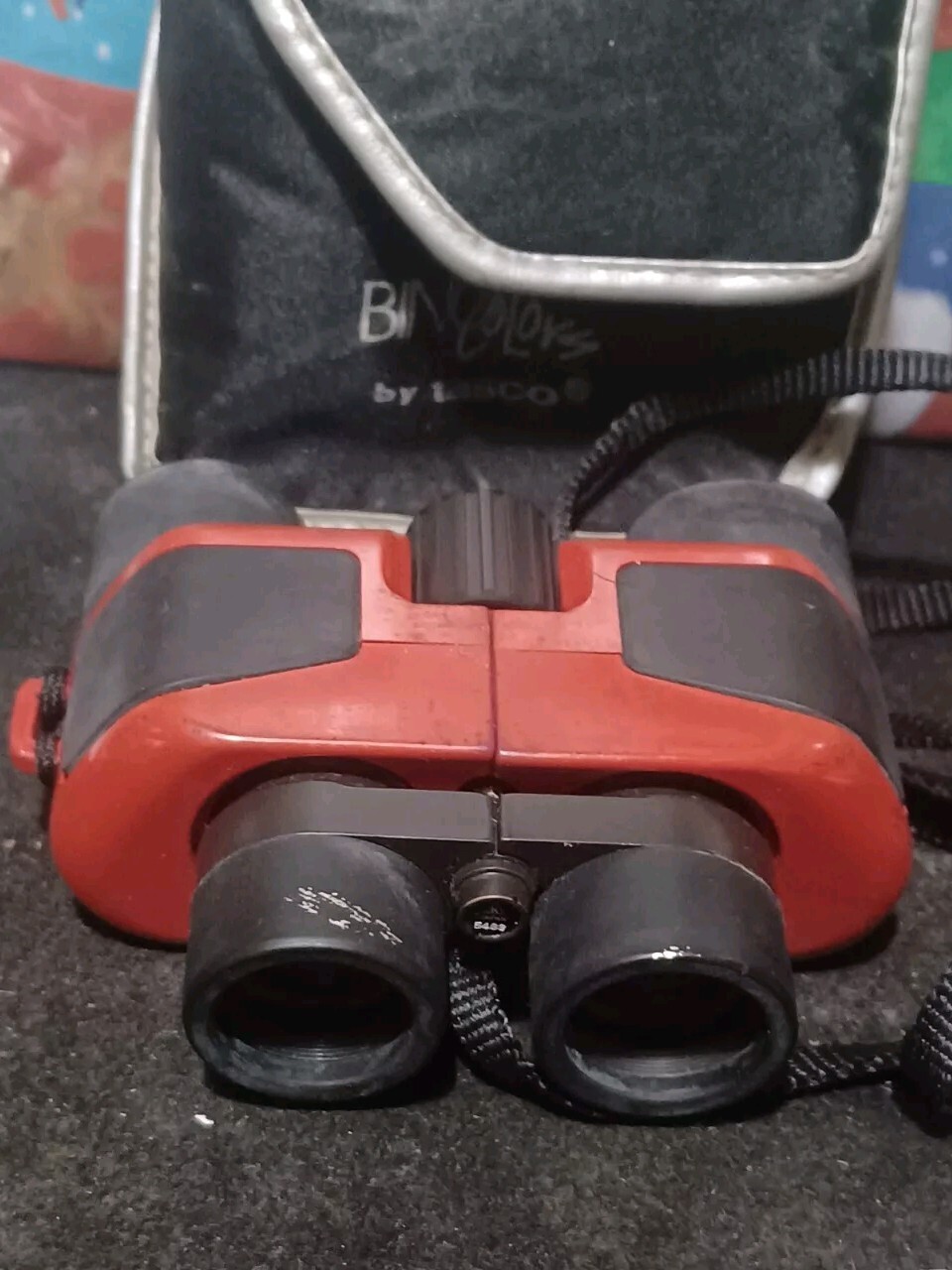 Tasco Infocus 7x21mm Red Color Mini Binoculars 342 Feet To 1000 Yards Range